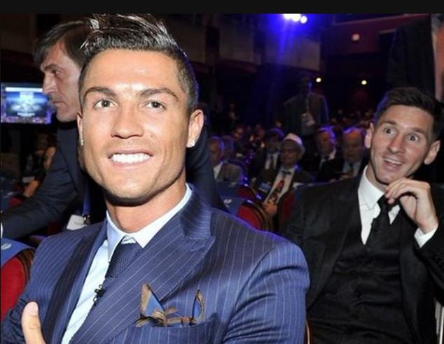 Messi, Cristiano Ronaldo, Photobomb Messi, Cristiano Ronaldo, Photobomb